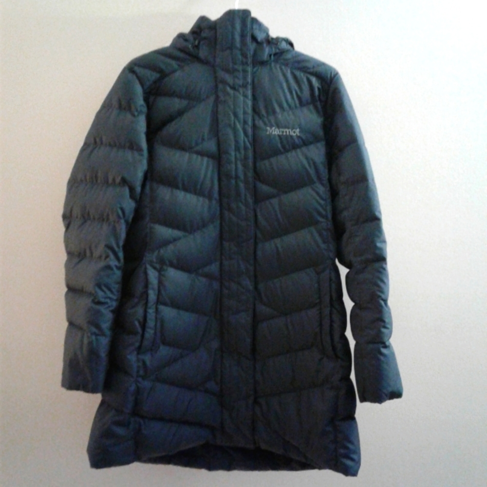 MARMOT VARMA gray long puffer winter coat. extra large!